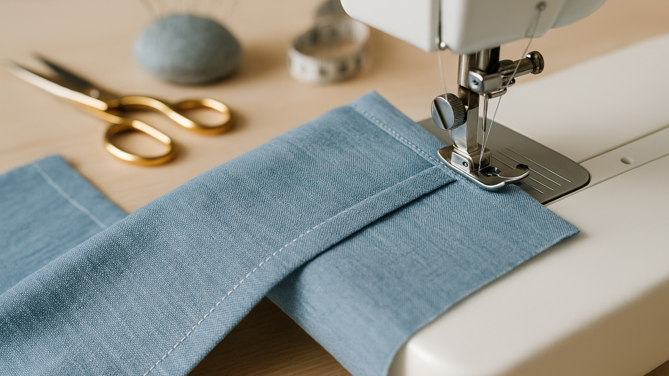 1. Costura francesa — Elegância interna e resistência