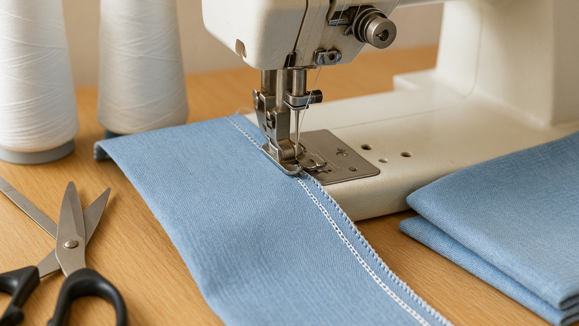 3. Overloque ou zigue-zague — Simples e funcional