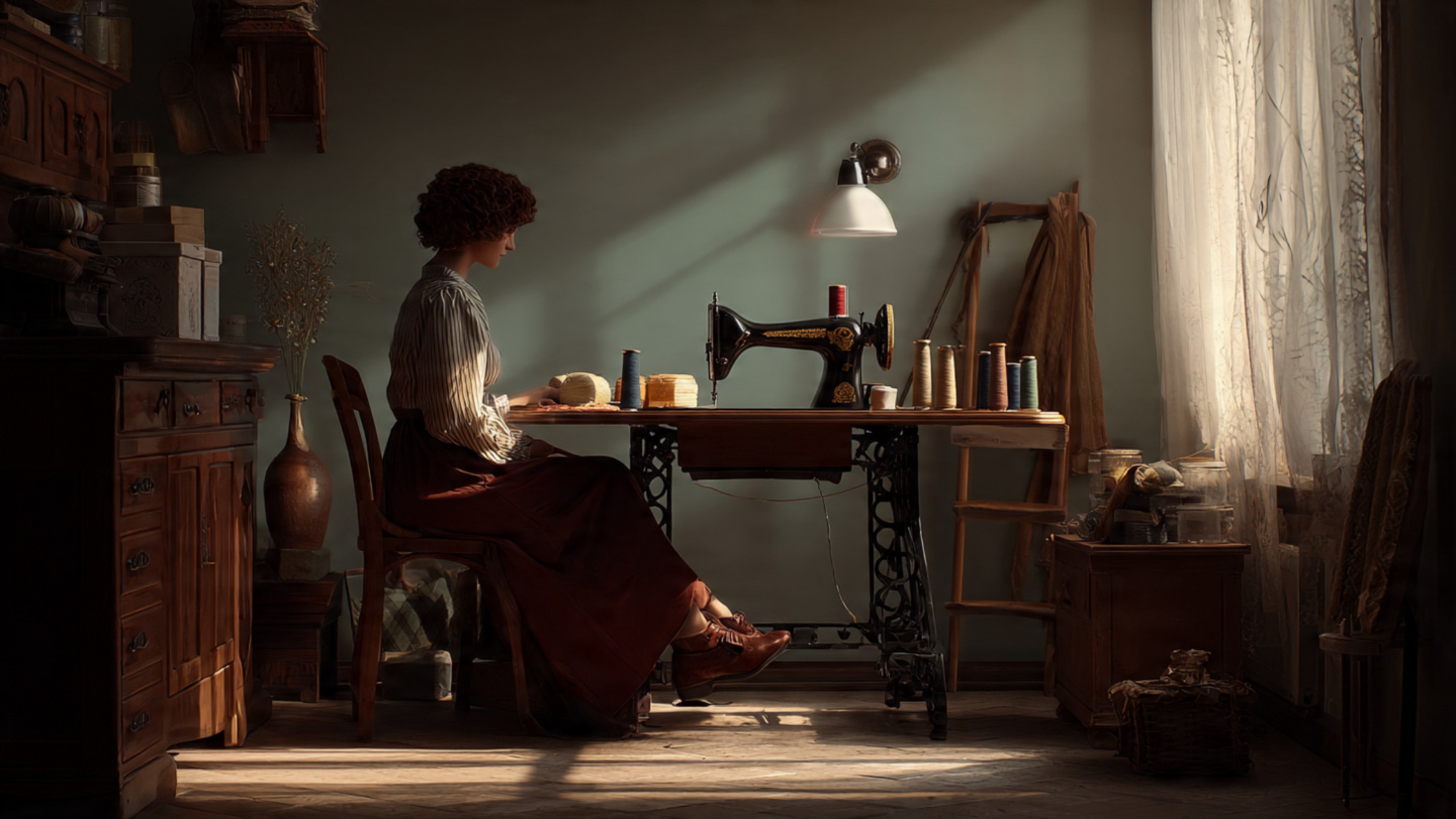 A Postura Correta da Costureira Durante o Trabalho