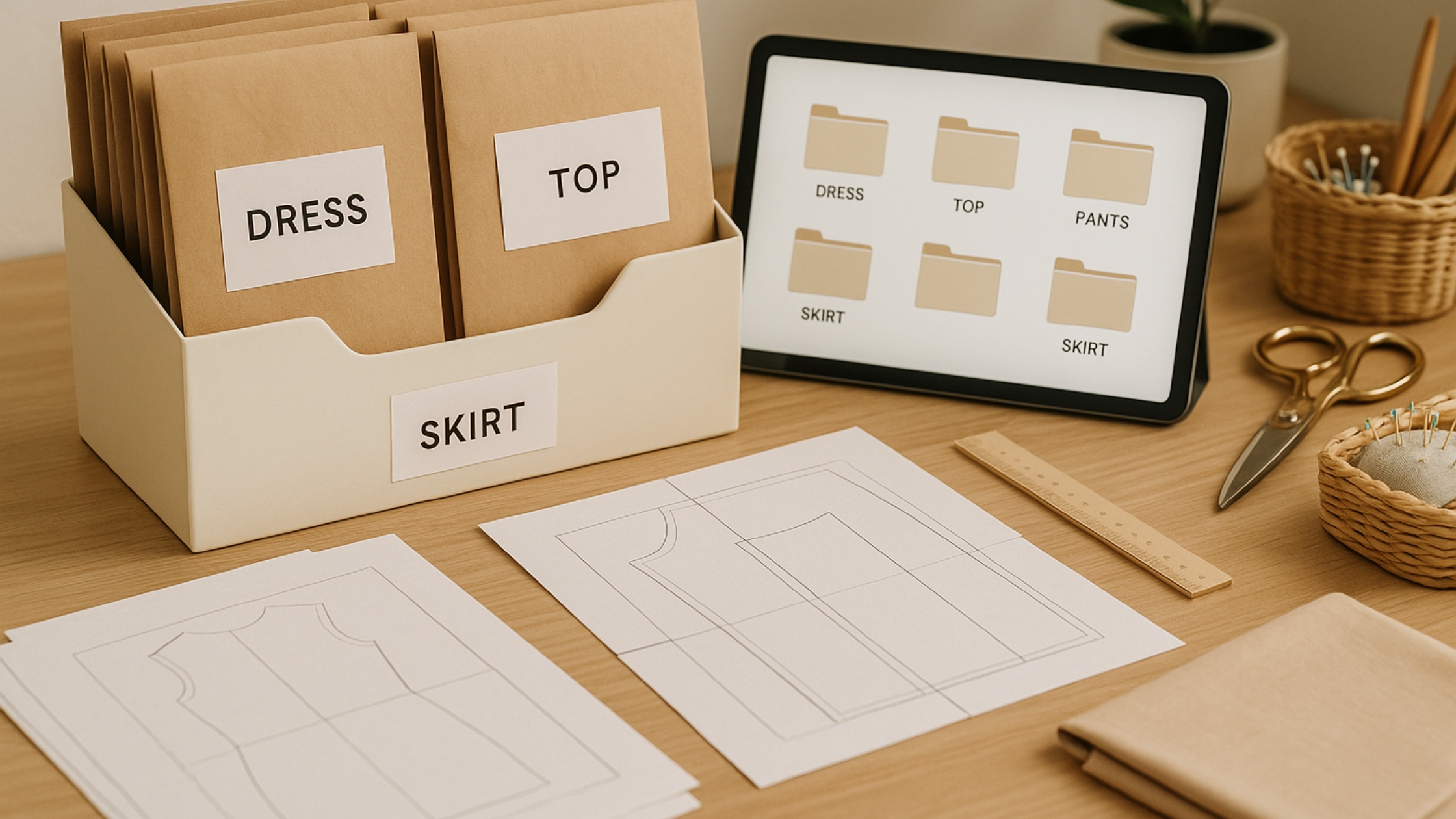 Como Guardar e Organizar Seus Moldes em PDF