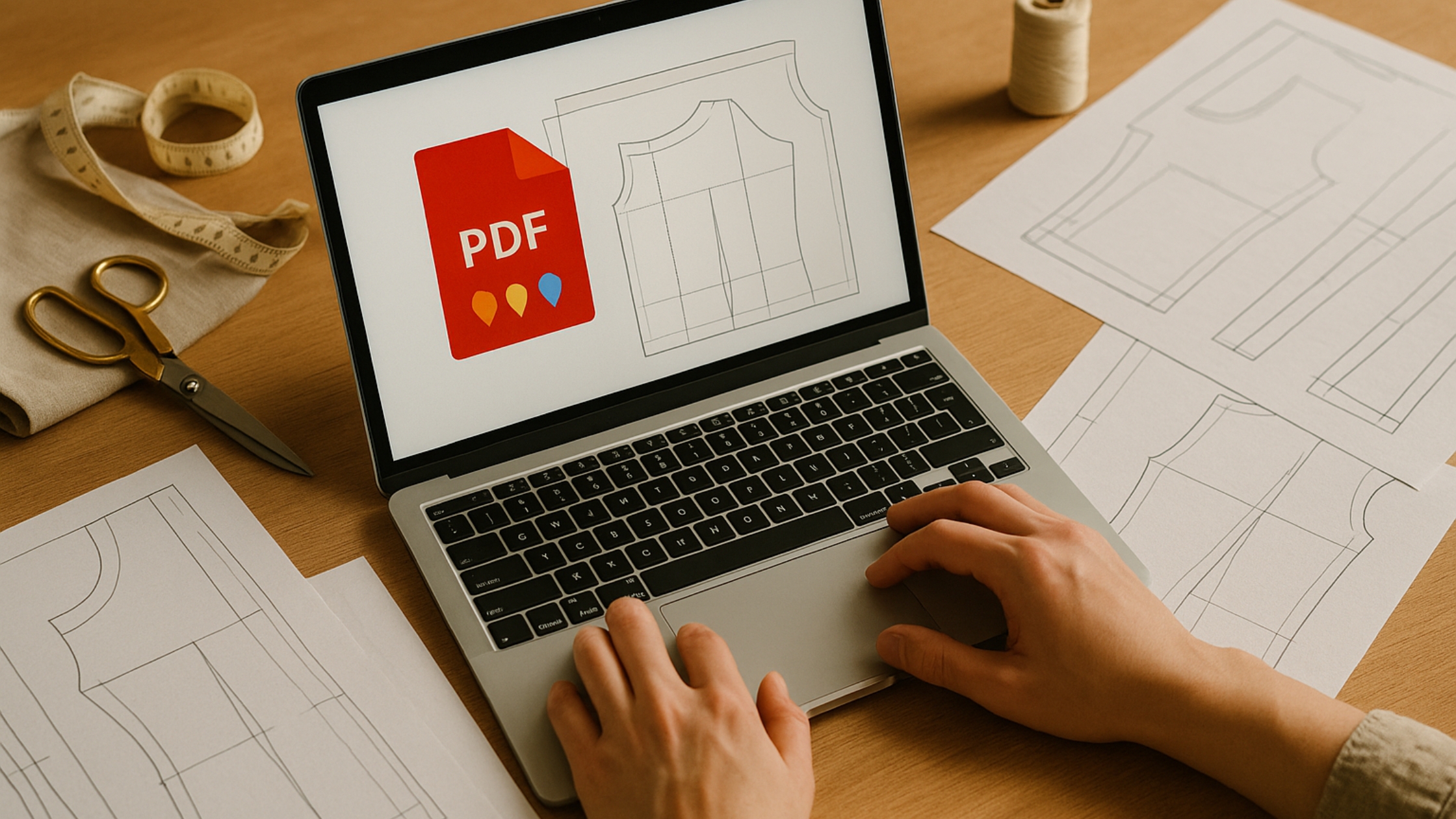 Como abrir um molde digital em PDF passo a passo