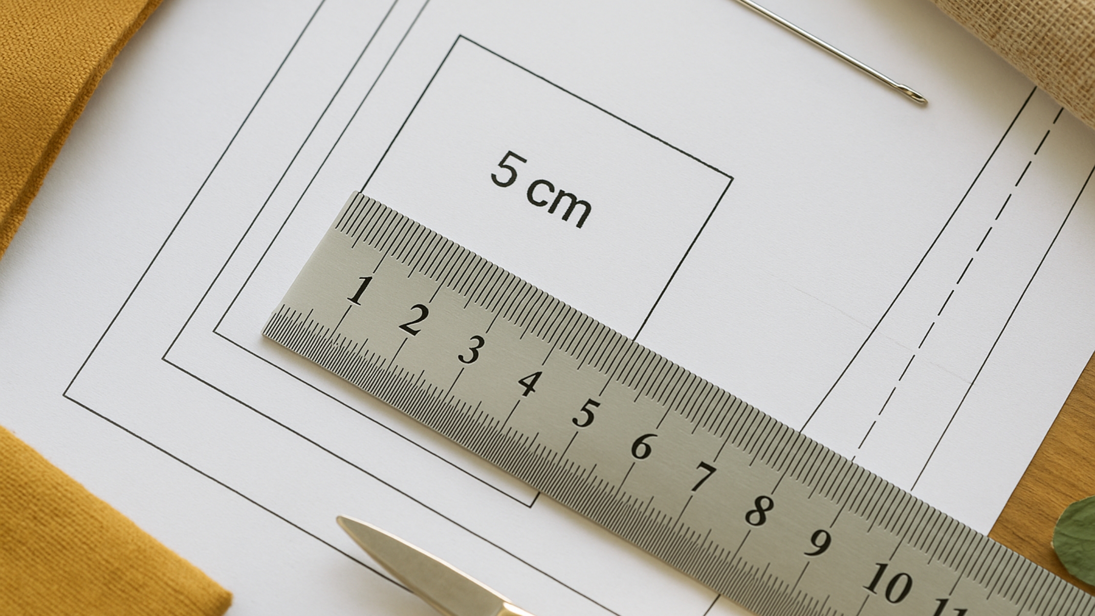 Como garantir que o molde está na escala certa