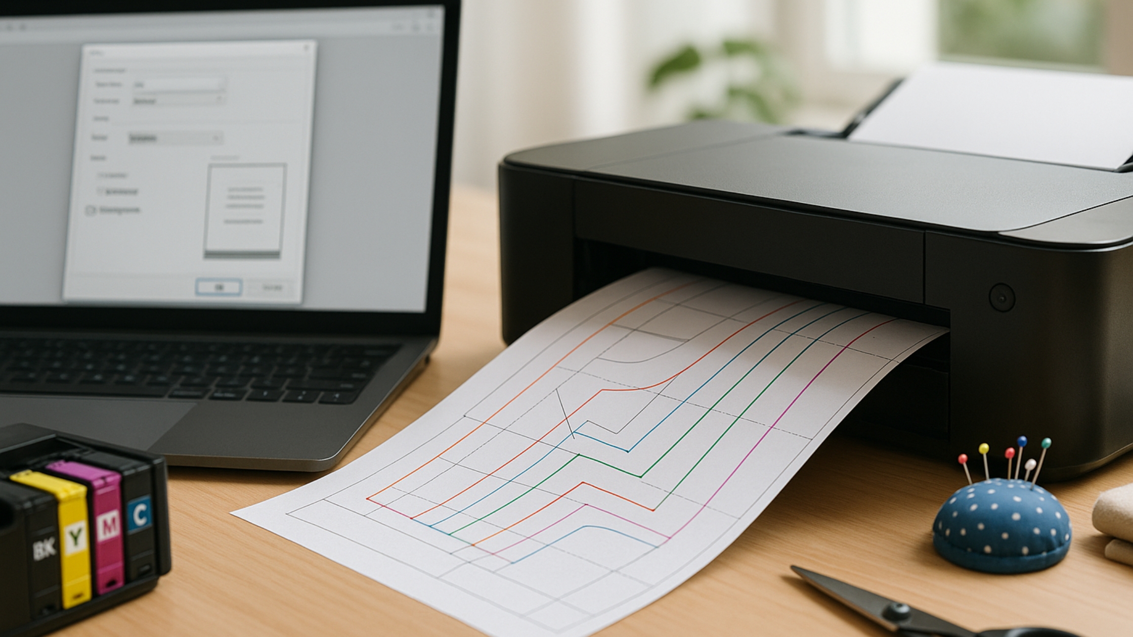 Como imprimir moldes coloridos sem gastar muito