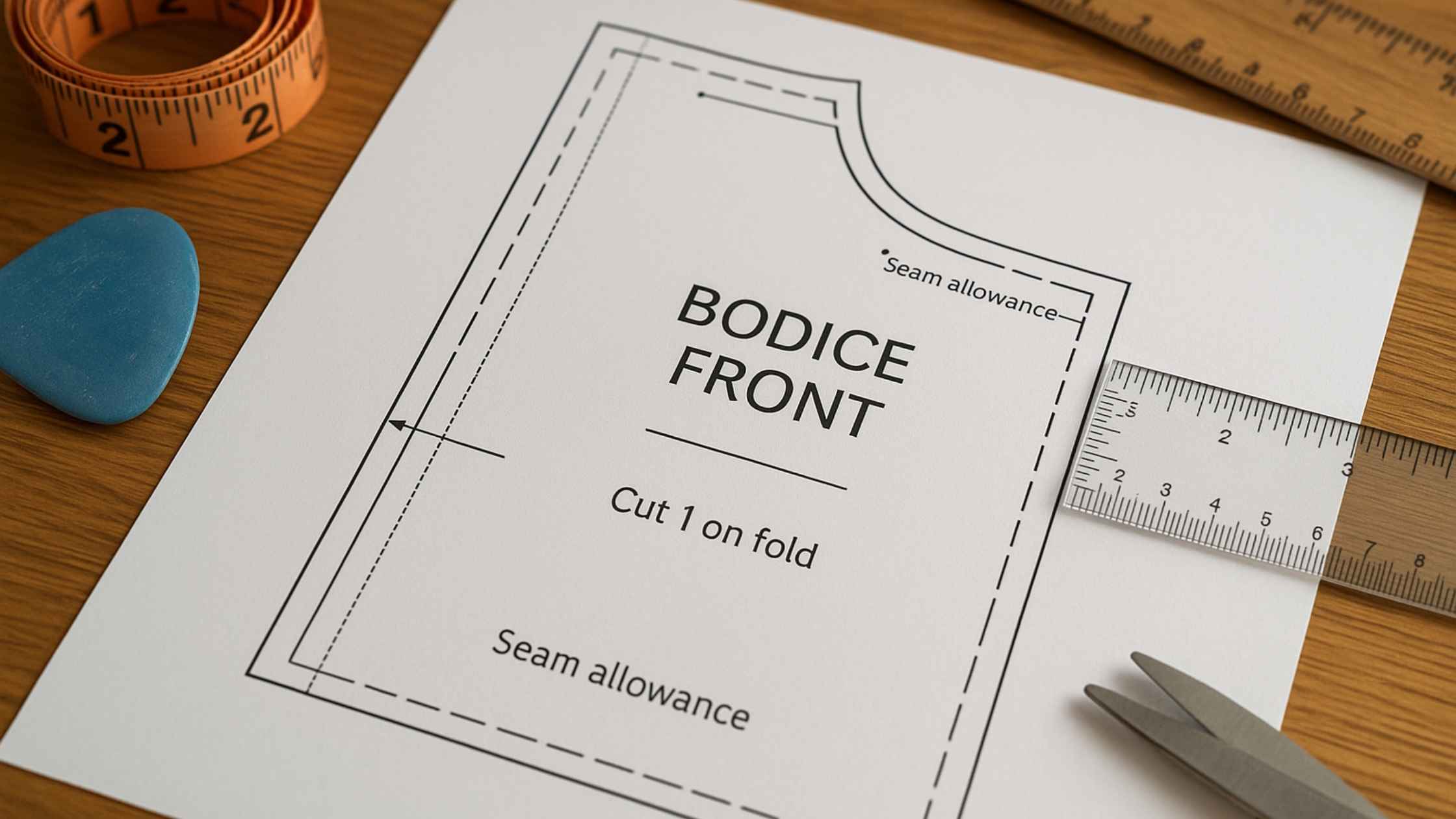 Como imprimir moldes com margens de costura incluídas