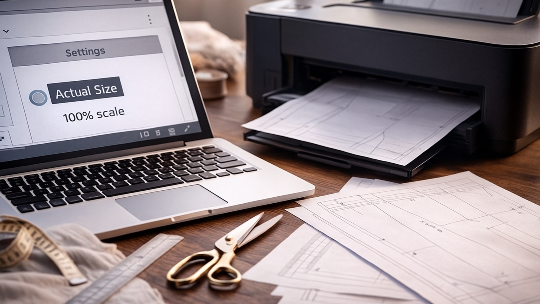 Configurações essenciais para imprimir moldes digitais em PDF