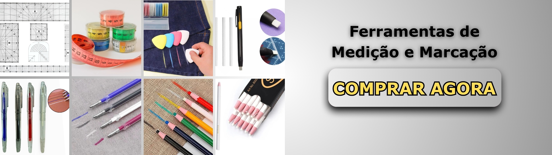 Ferramentas de Medição e Marcação Banner de Vendas