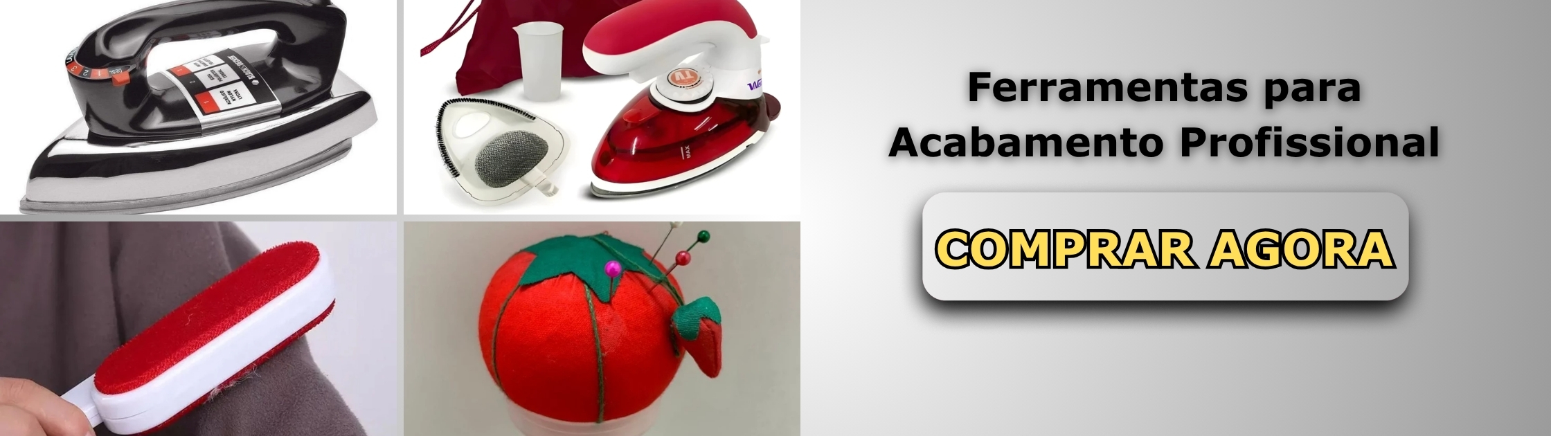 Ferramentas para Acabamento Profissional Banner de Vendas