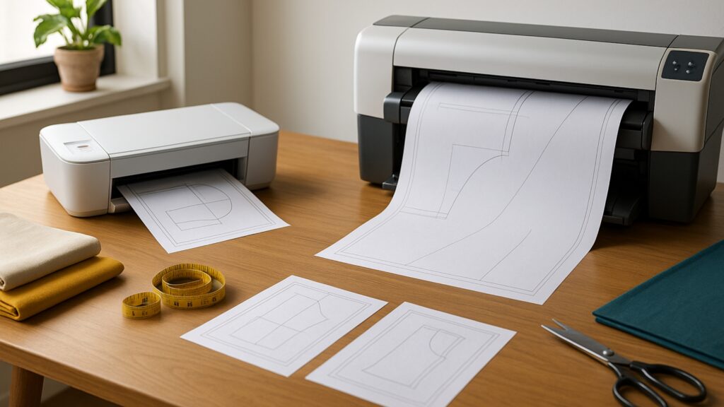 Guia de Impressão de Moldes em PDF (A4 e Plotter A0)