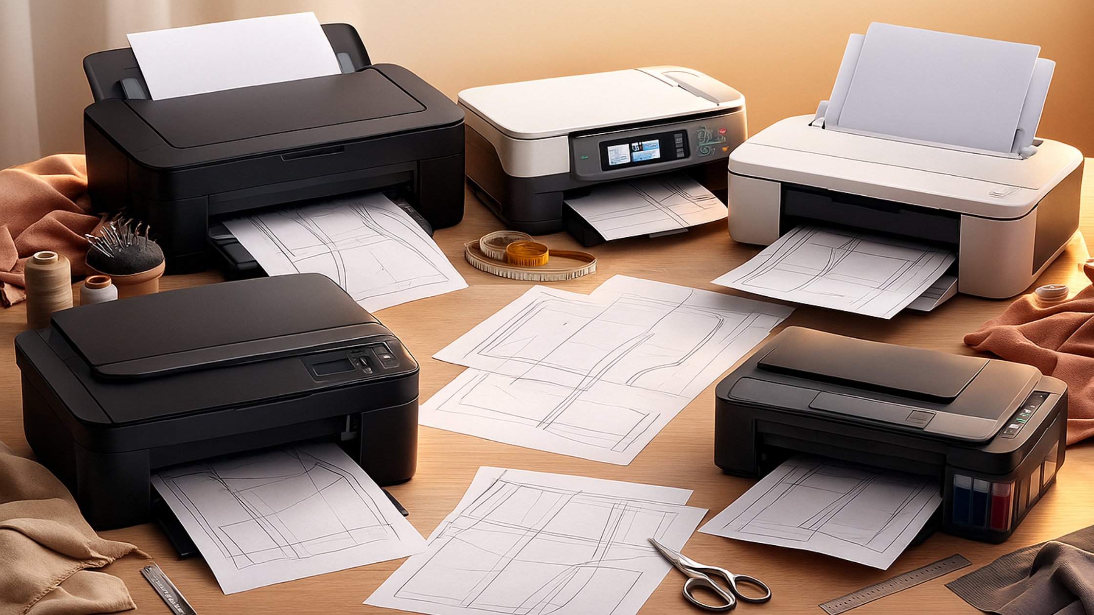 Impressoras recomendadas para imprimir moldes digitais em PDF