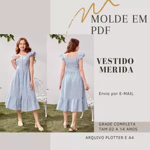 MOLDE EM PDF VESTIDO MERIDA