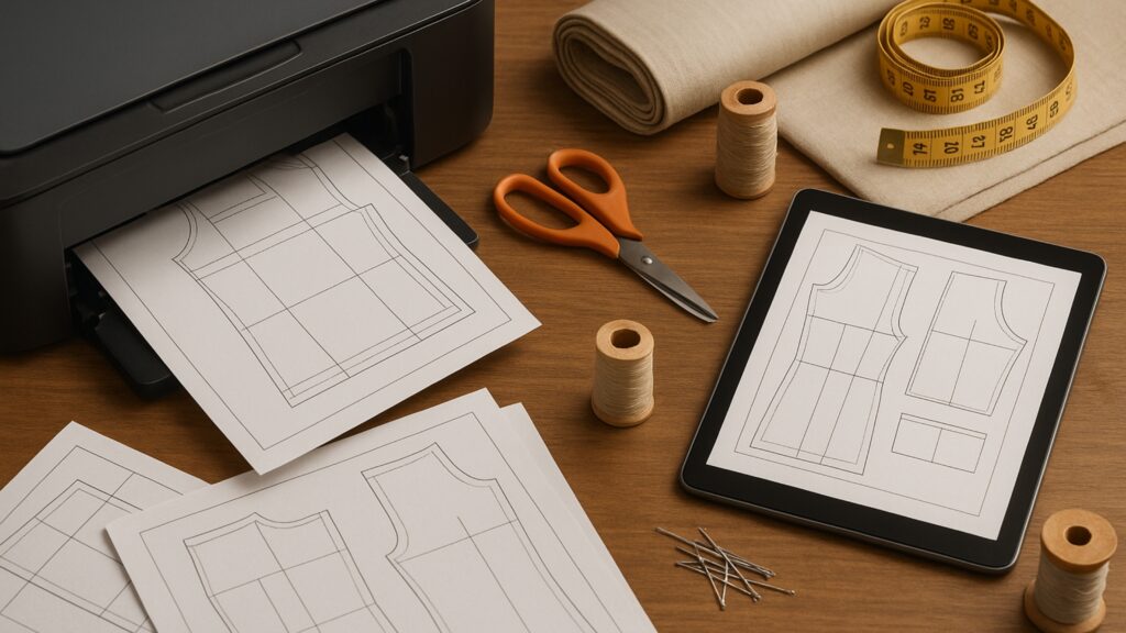 O Molde Digital em PDF Serve para Qualquer Impressora Guia Completo para Costureiras