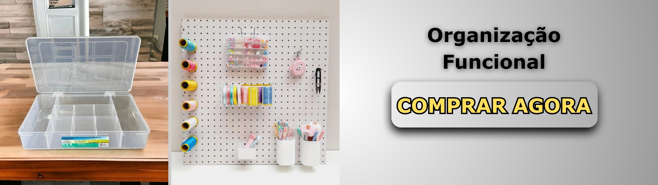 Organização Funcional Banner de Vendas