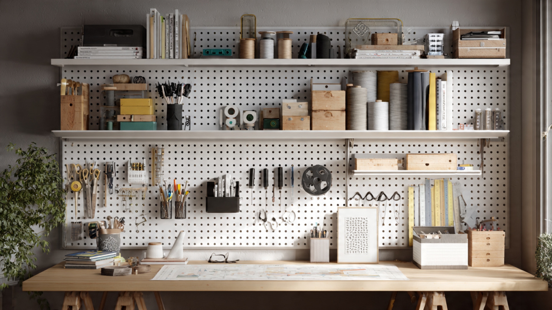 Pegboards O Melhor Amigo da Costureira Organizada