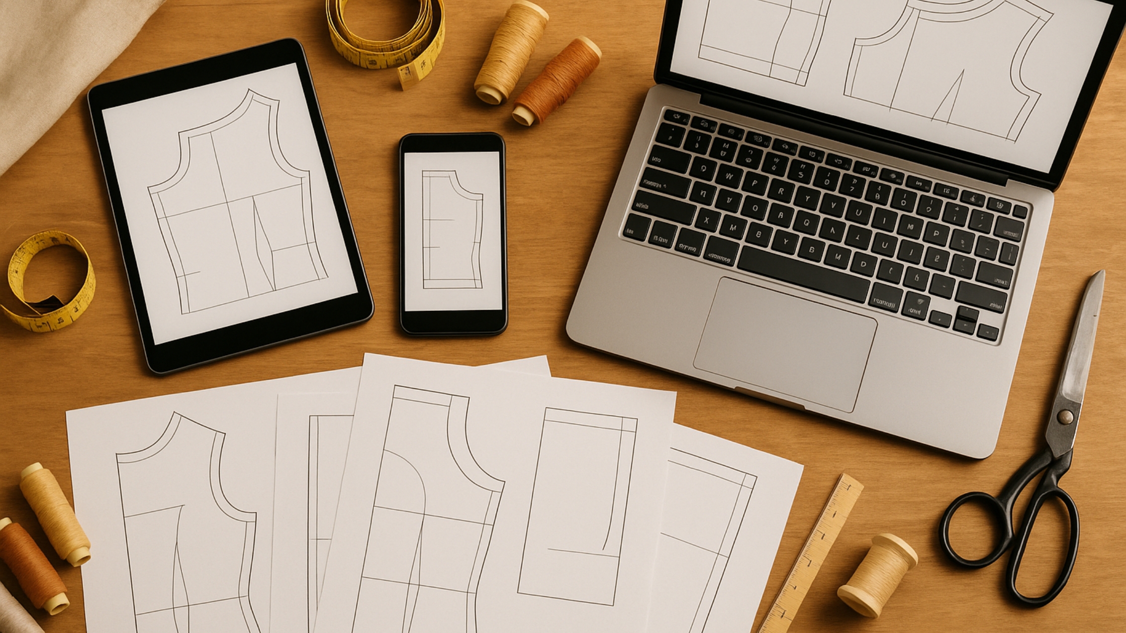 Por que os moldes digitais em PDF não precisam de programas especiais