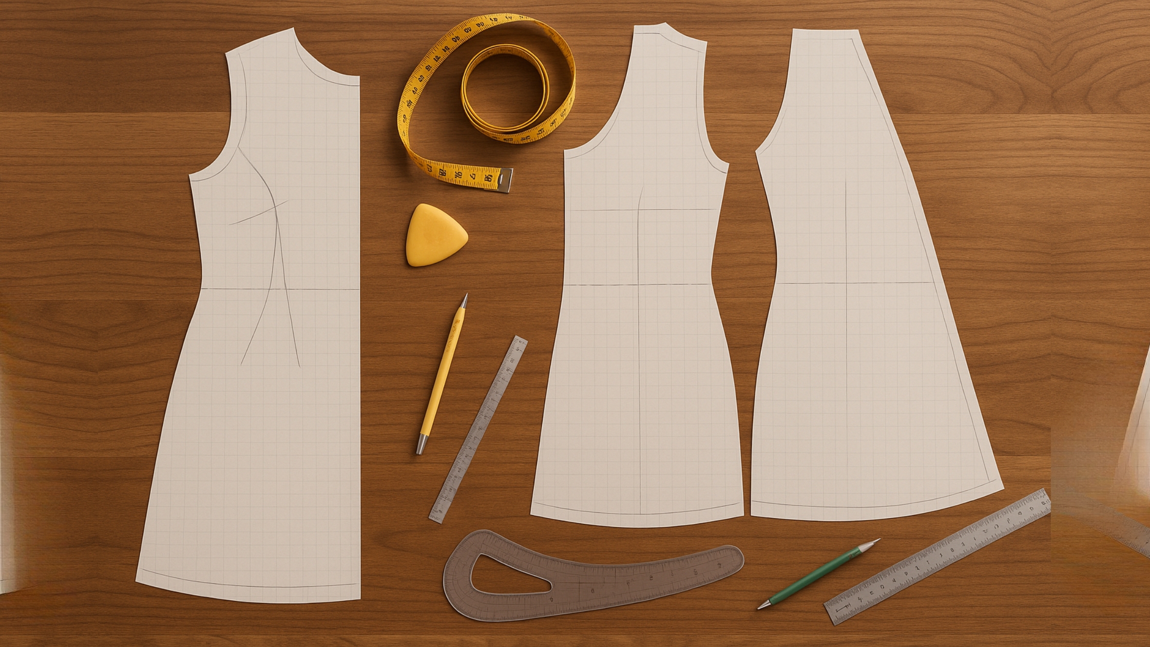 Principais ajustes em vestidos evasê