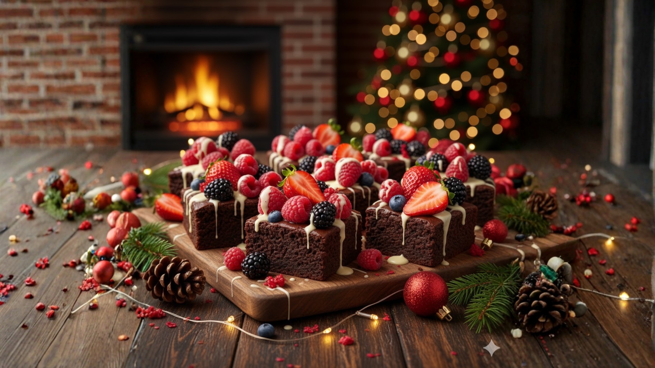 Receita de Brownie com Frutas Vermelhas e Chocolate Branco