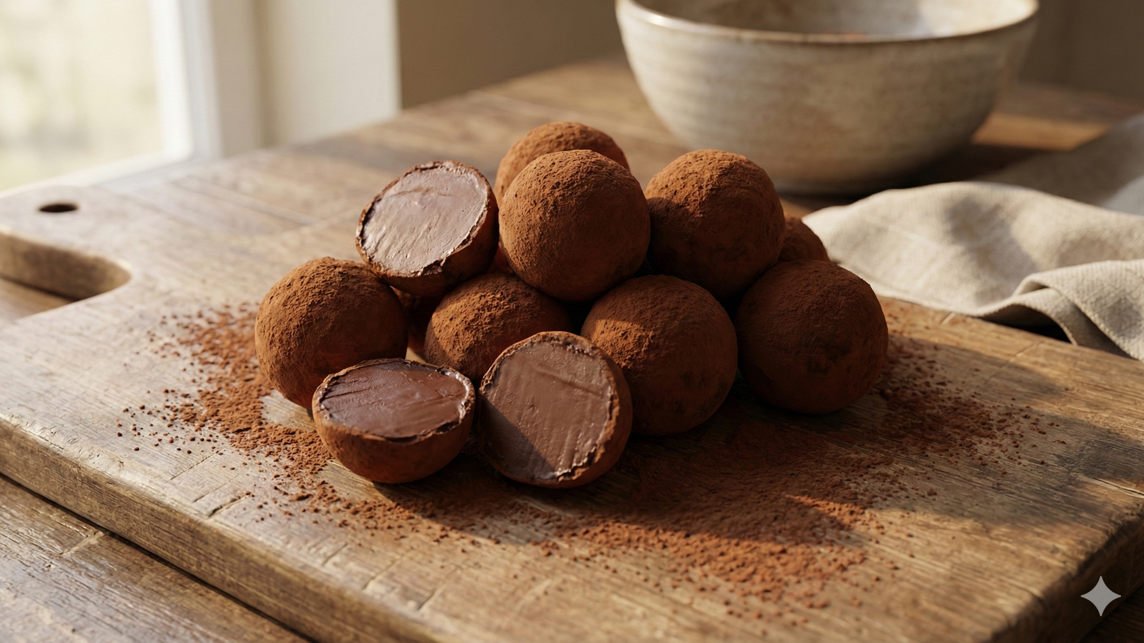 Trufas Caseiras com 3 Ingredientes