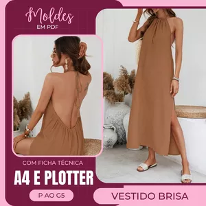 Vestido Brisa - Molde em PDF