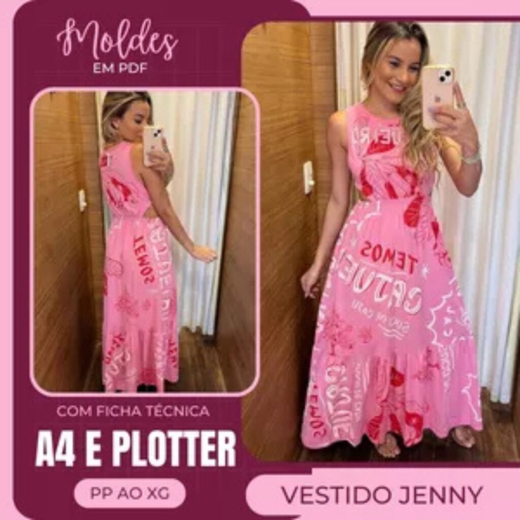 Vestido Jenny - Molde em PDF