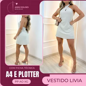 Vestido Livia - Molde em PDF