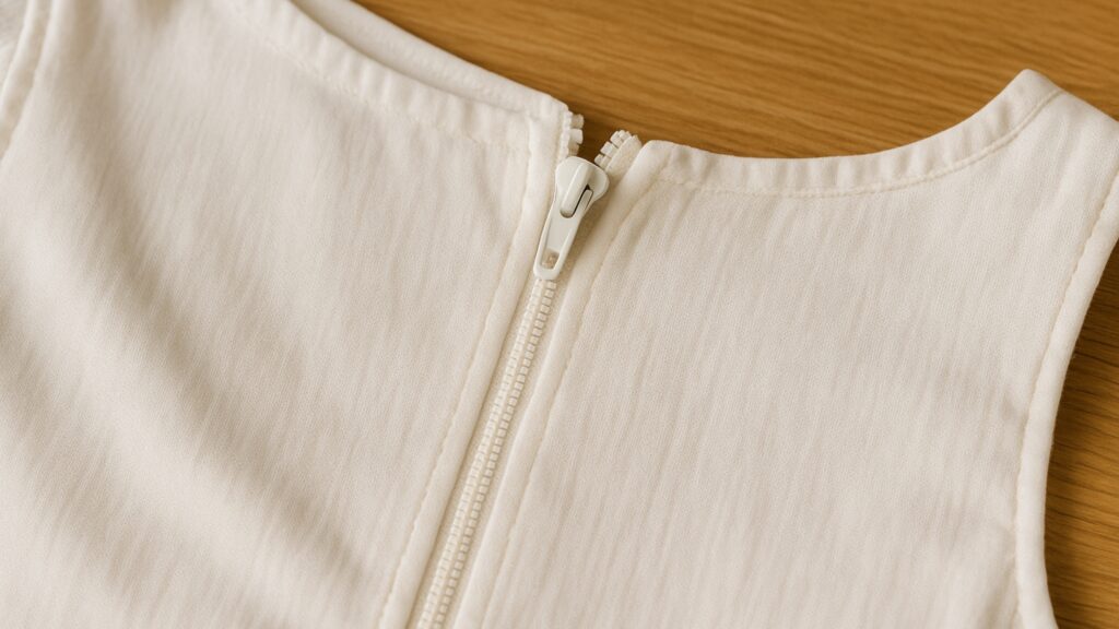 Zíper nas Costas Instalação Perfeita