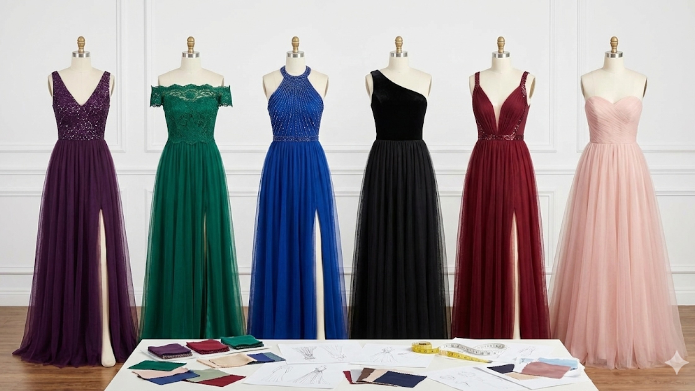 Como Personalizar o Molde em PDF Gratuito Vestido Longo Tule com Paetê e Fenda (PP ao XG)