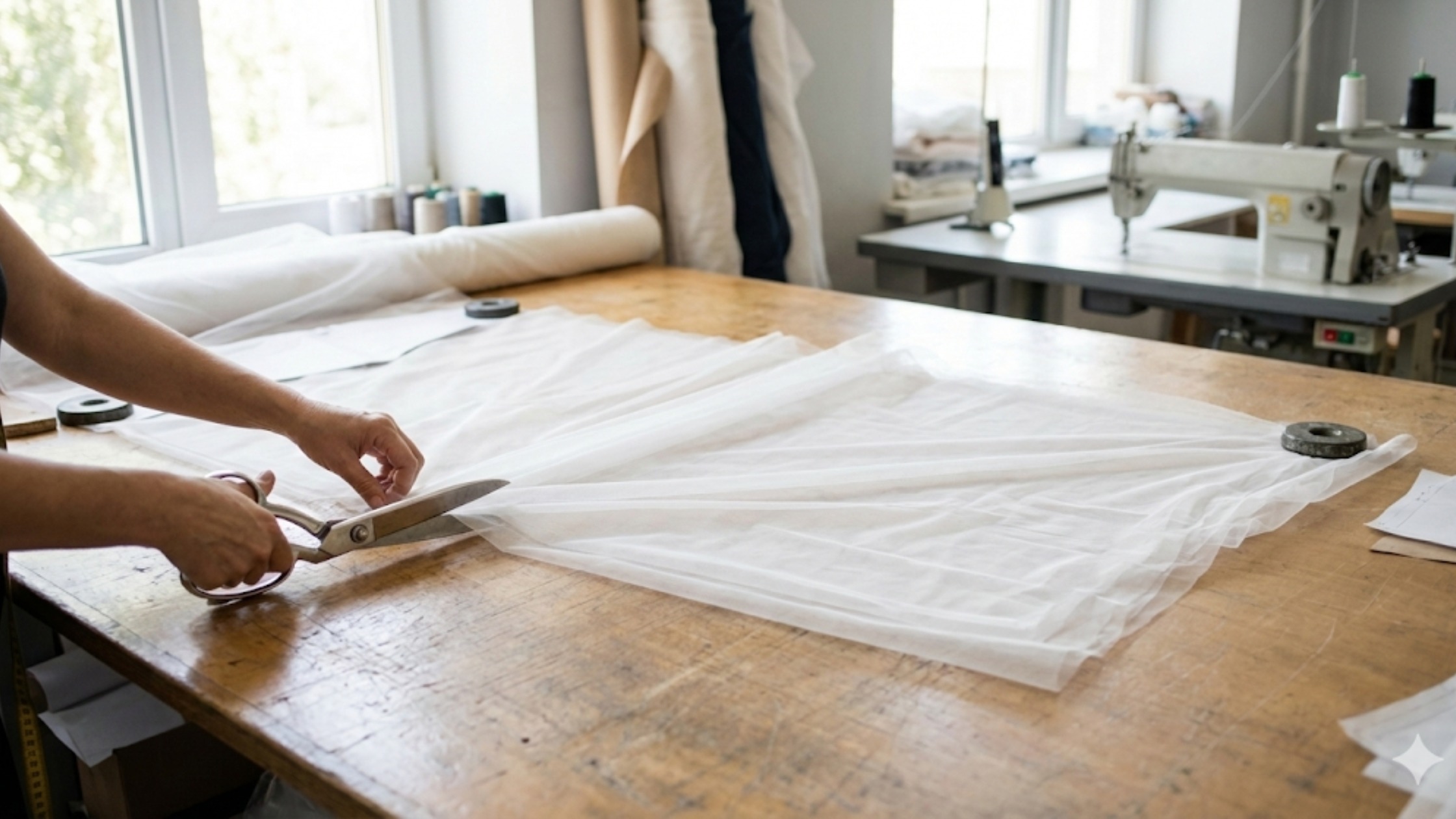 Como cortar tule corretamente (sem deformar o tecido)