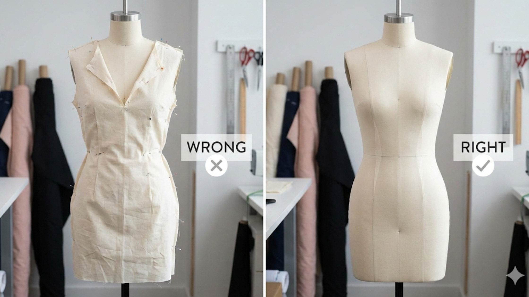 Erros comuns na modelagem de vestidos de festa (e como evitar)