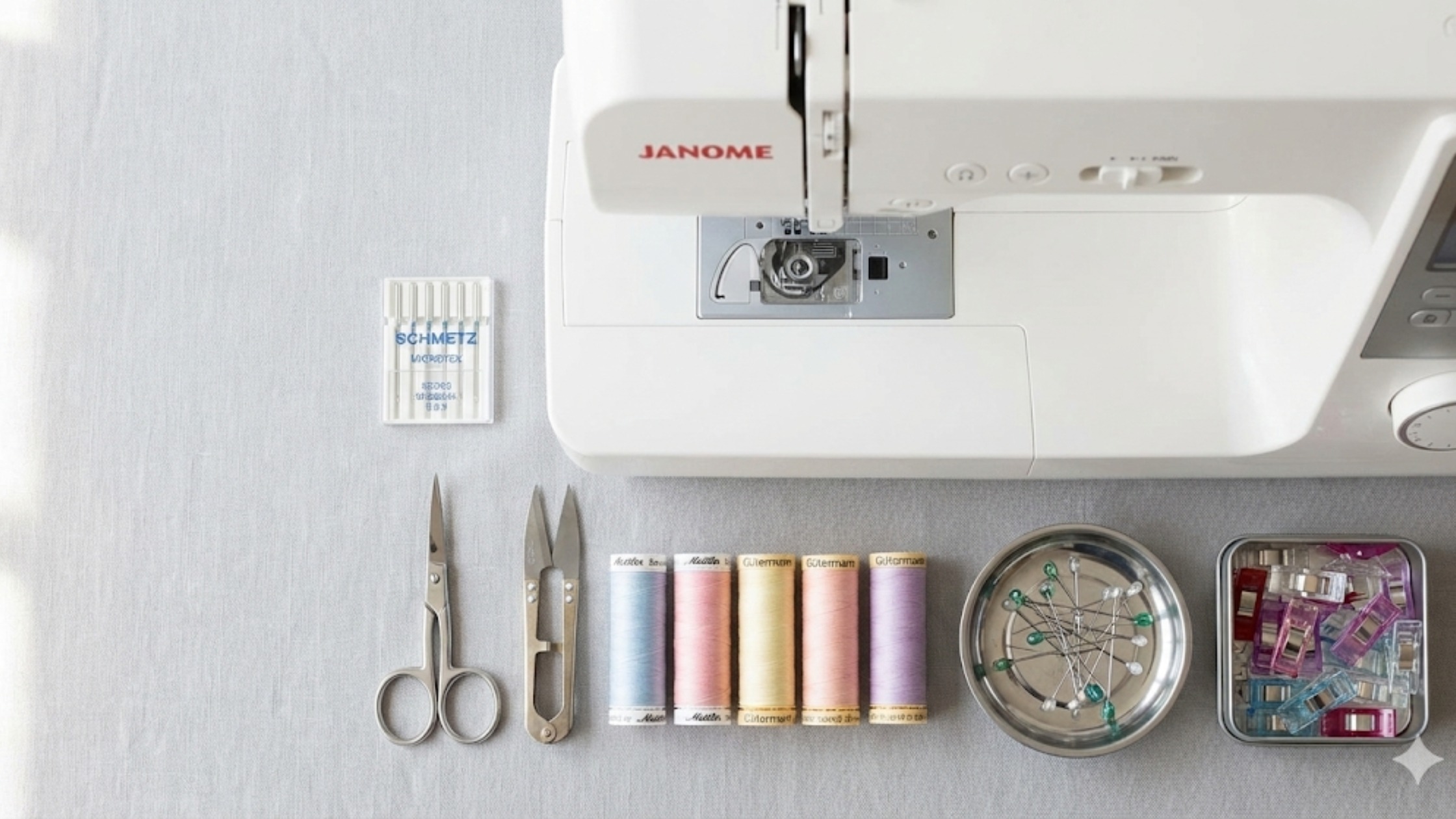 Ferramentas essenciais para costurar tule sem erros