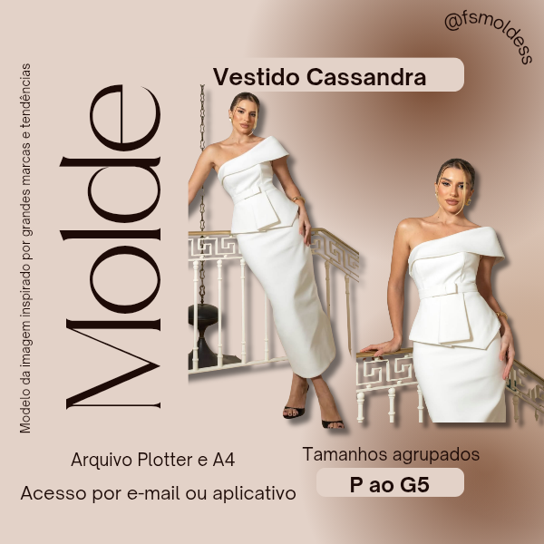 Molde Vestido Cassandra