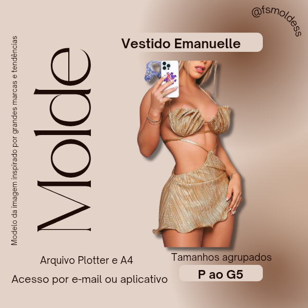 Molde Vestido Emanuelle