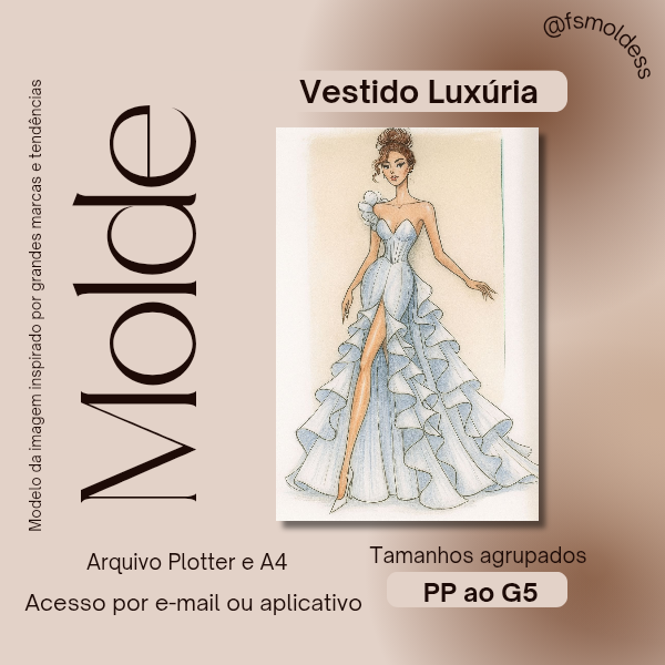Molde Vestido Luxúria