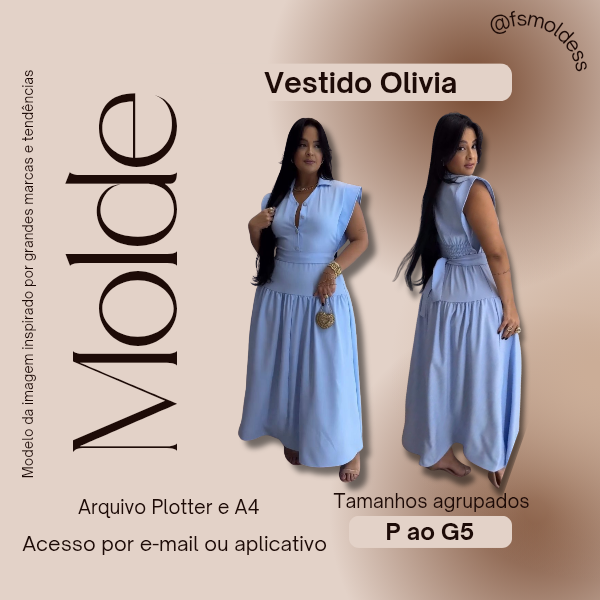 Molde Vestido Olivia