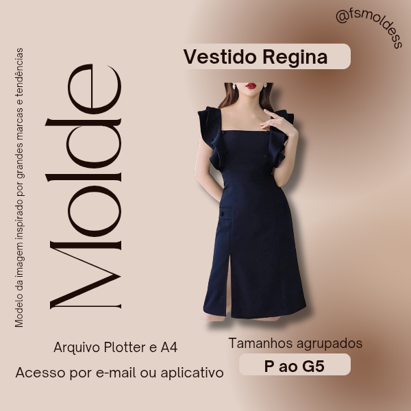 Molde Vestido Regina