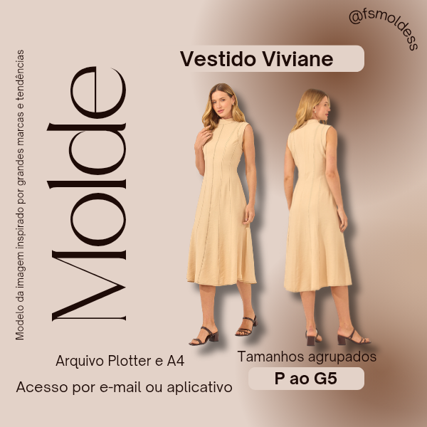 Molde Vestido Viviane
