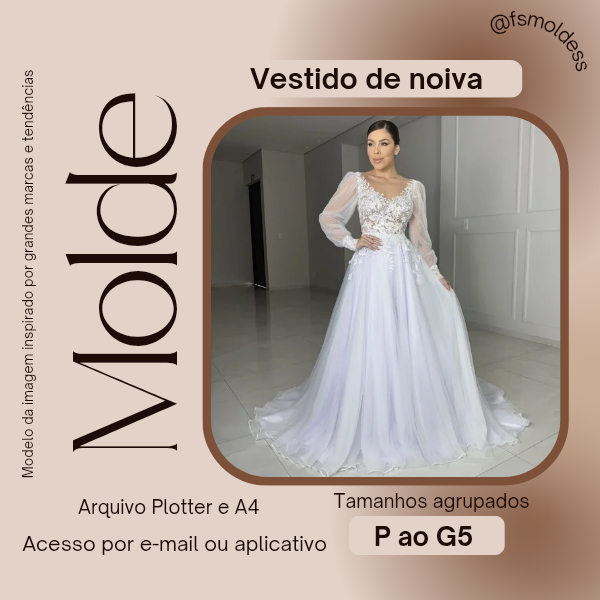 Molde Vestido de Noiva