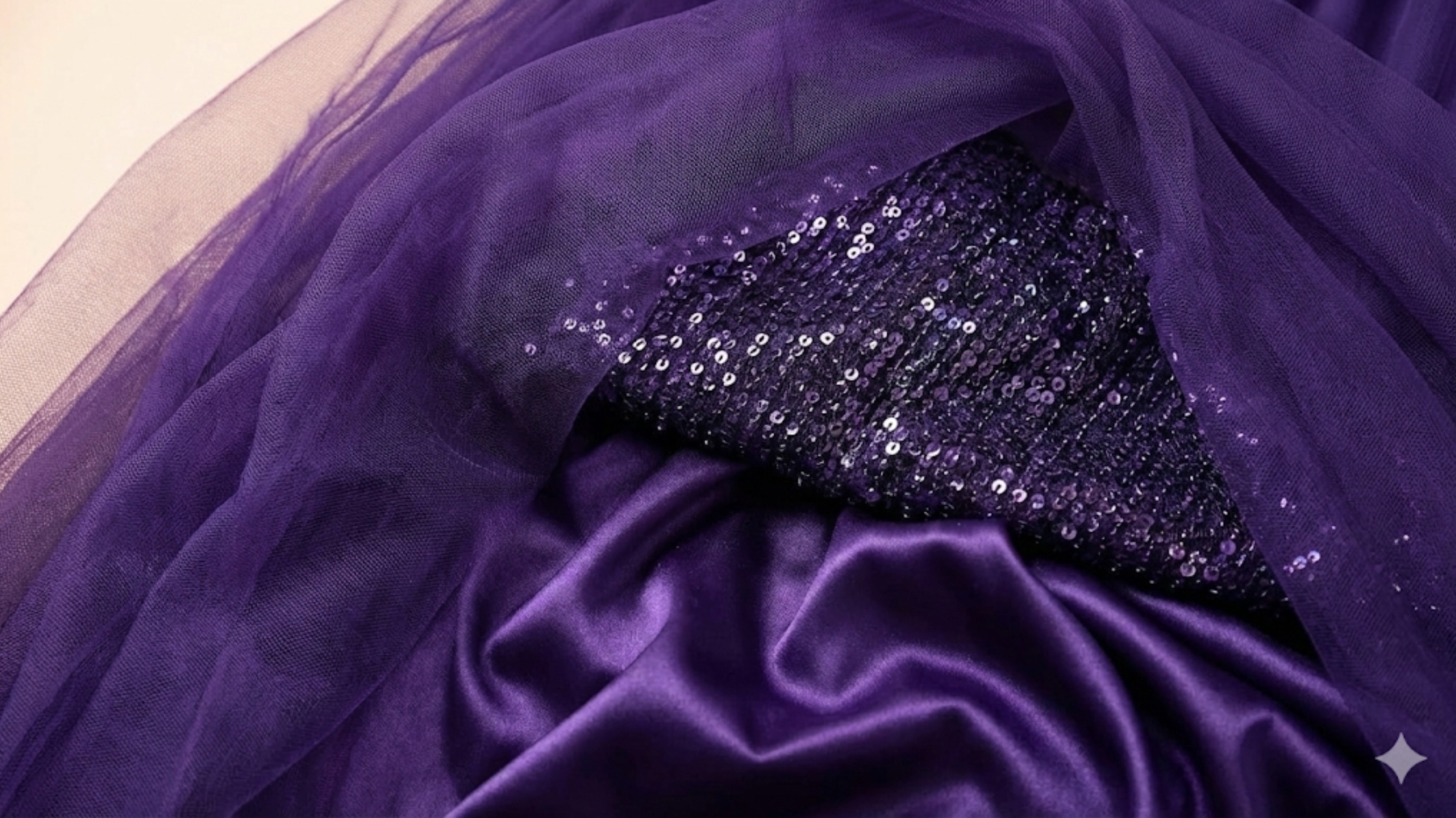 Tecidos Ideais para Costurar com o Molde em PDF Gratuito Vestido Longo Tule com Paetê e Fenda