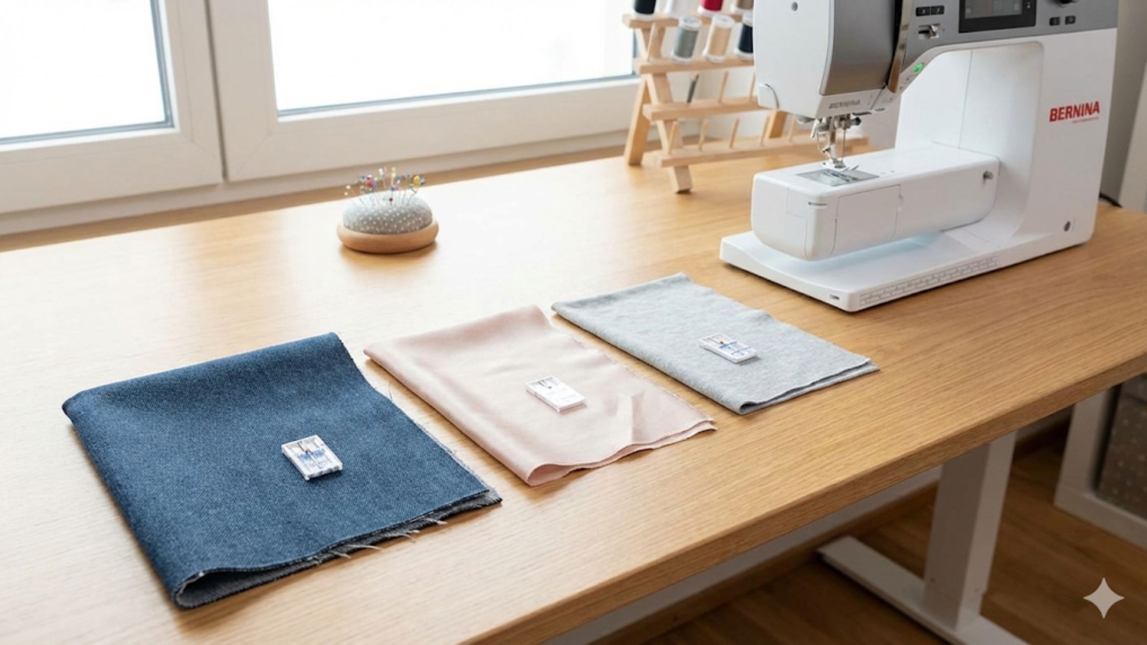 Tipos de agulha para máquina de costura escolhidas conforme o tipo de tecido