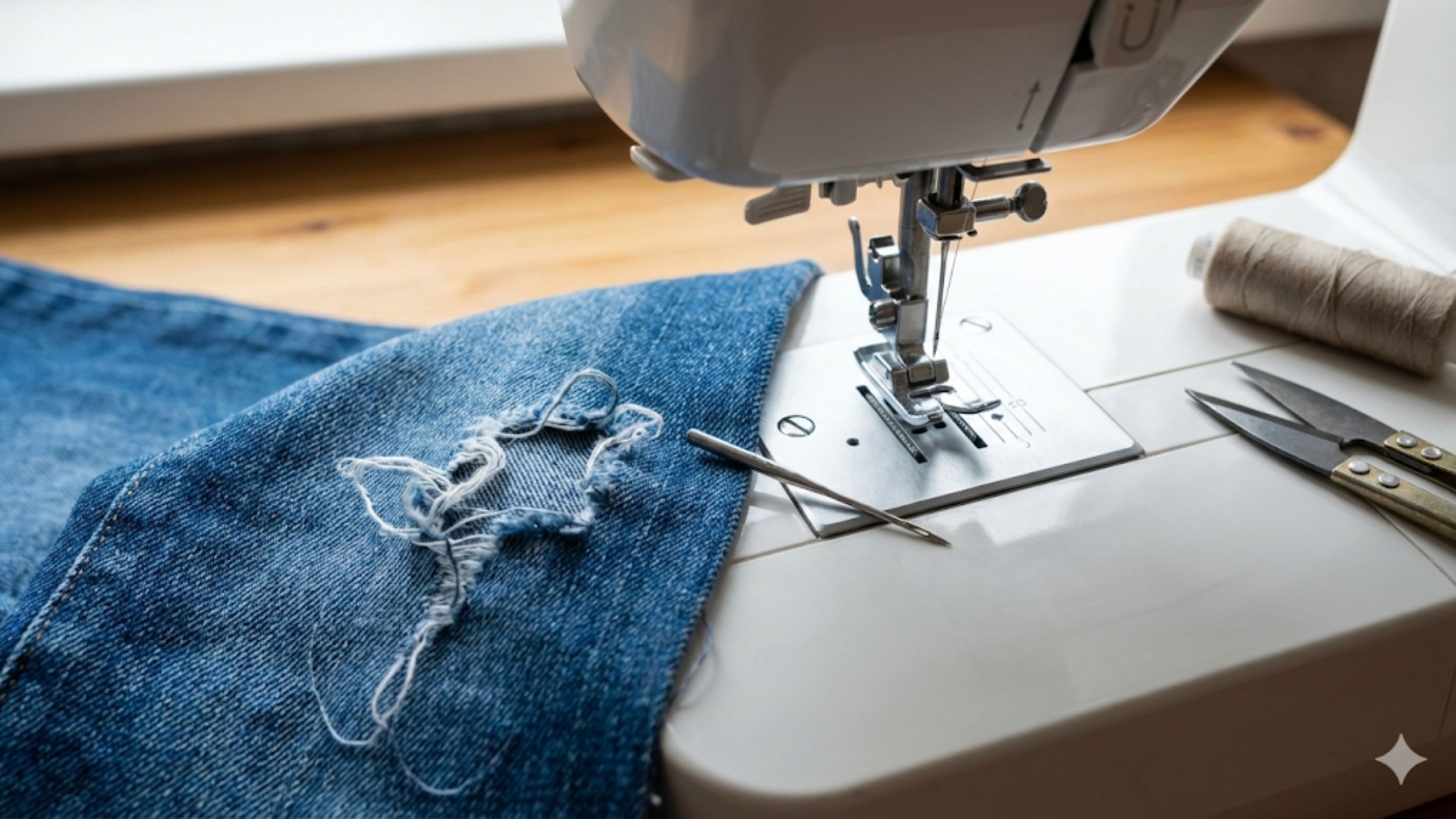 Tipos de agulha para máquina de costura usados incorretamente causando falhas