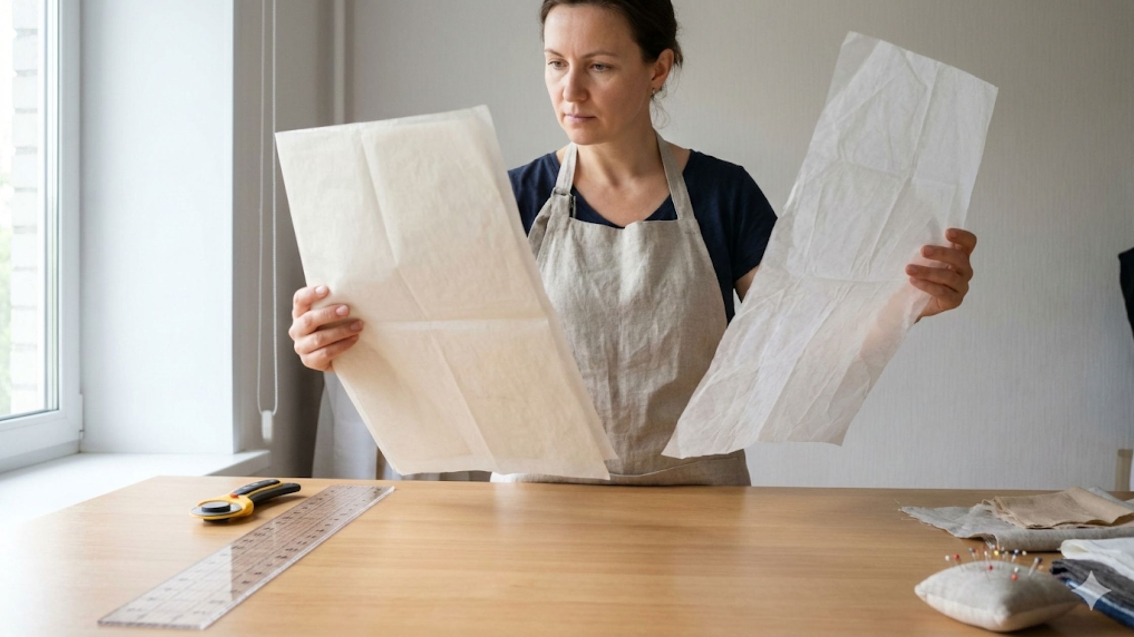 Tipos de papel ideais para moldes de costura garantindo precisão e durabilidade