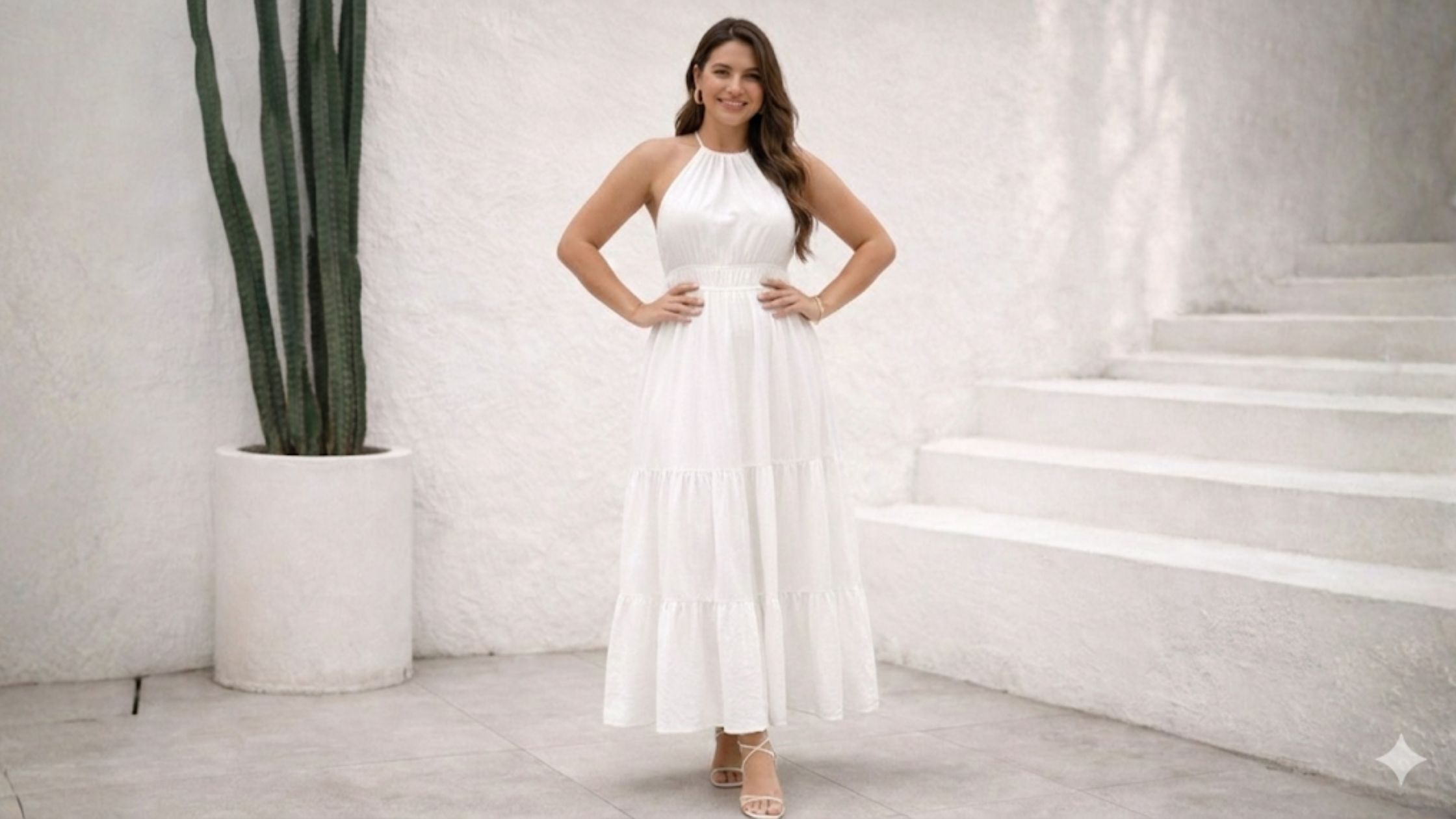 Molde em PDF Vestido Irene com caimento confortável e cintura marcada