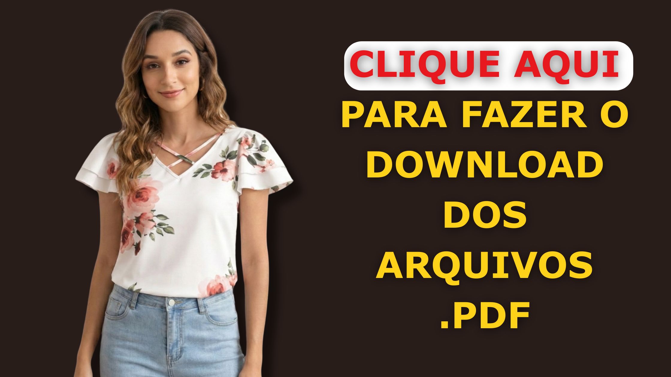 Baixar Molde em PDF Blusa com Manga Godê (P ao G5)