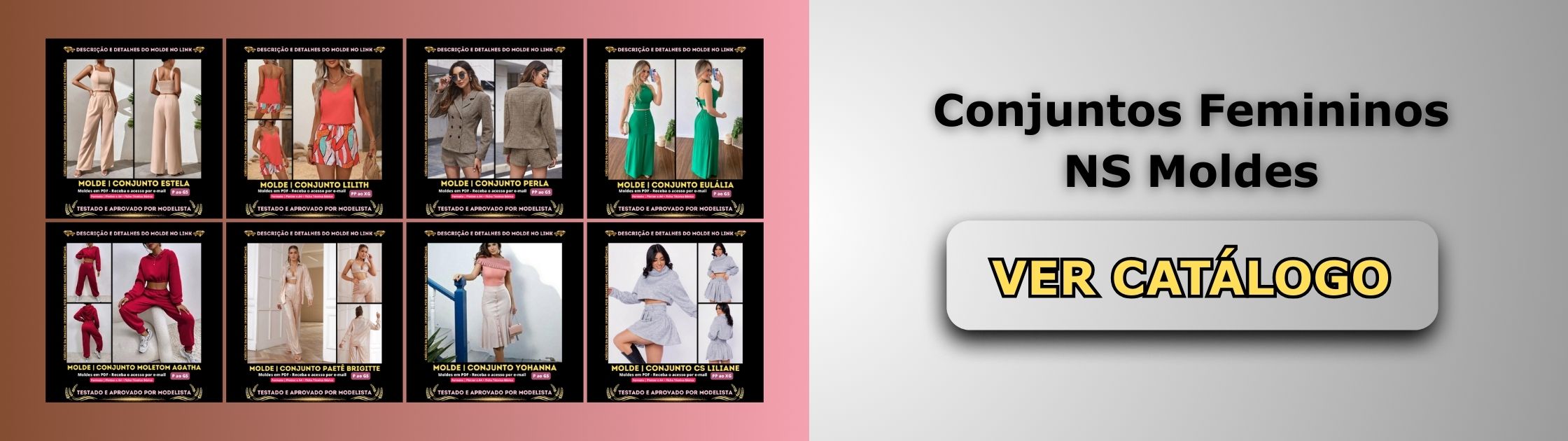 Conjuntos Femininos Banner de Vendas