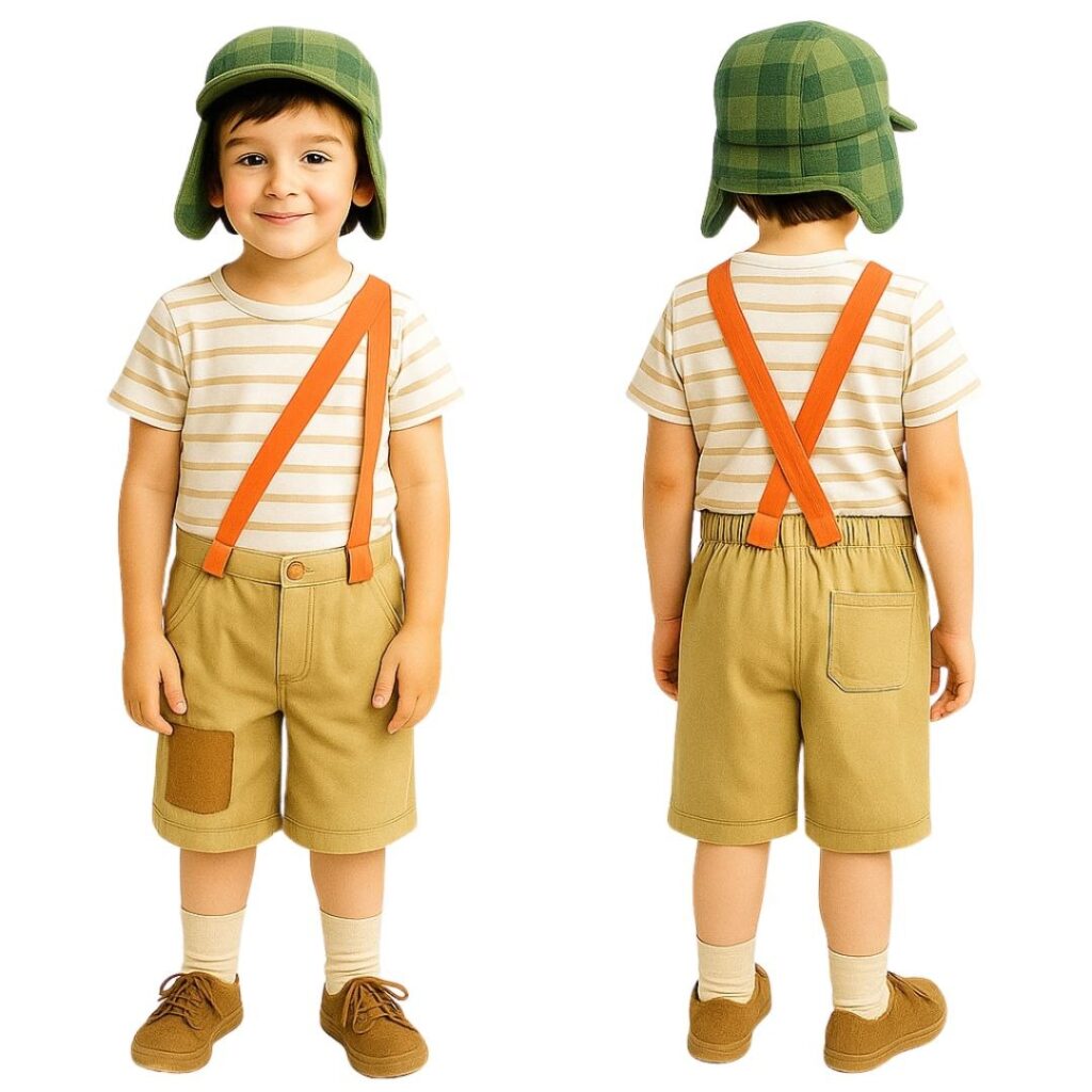 MOLDE EM PDF FANTASIA CHAVES INFANTIL REF 4494 - GRADE 1 A 14 ANOS