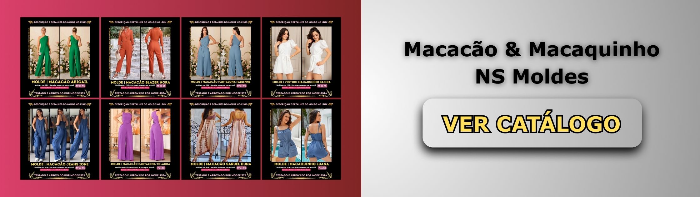 Macacão & Macaquinho Banner de Vendas