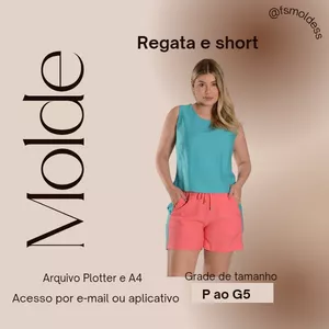 Molde Conjunto Regata e Short [P ao G5]