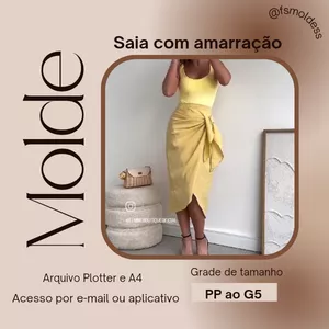 Molde Saia com Amarração [PP ao G5]