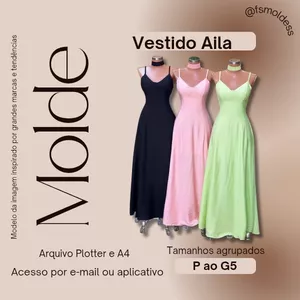 Molde Vestido Aila [P ao G5]
