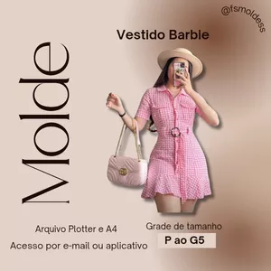 Molde Vestido Barbie [P ao G5]