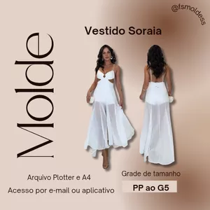 Molde Vestido Soraia [PP ao G5]
